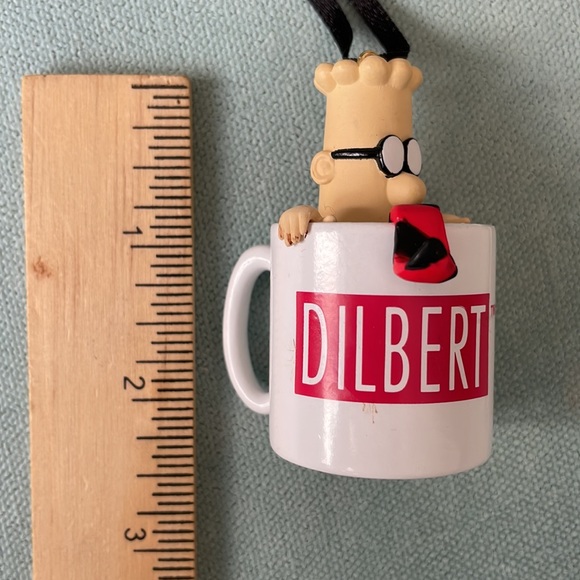 Dilbert Cup O’Caffeine 2005 Coffee Mug Christmas Tree Ornament Collectible - Picture 10 of 13